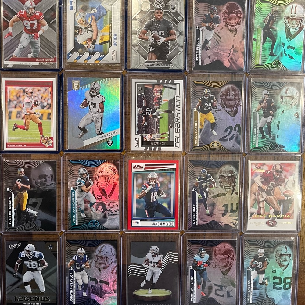 NFL 20 players card
